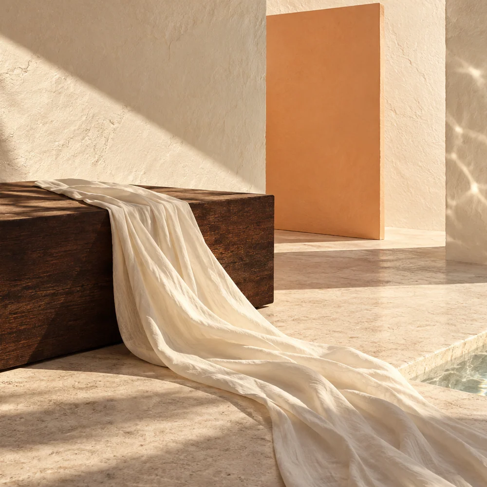 Luz, tejido y arquitectura cálida de inspiración caribeña